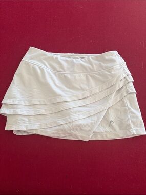Head Women's Cream Layered Tennis Skort